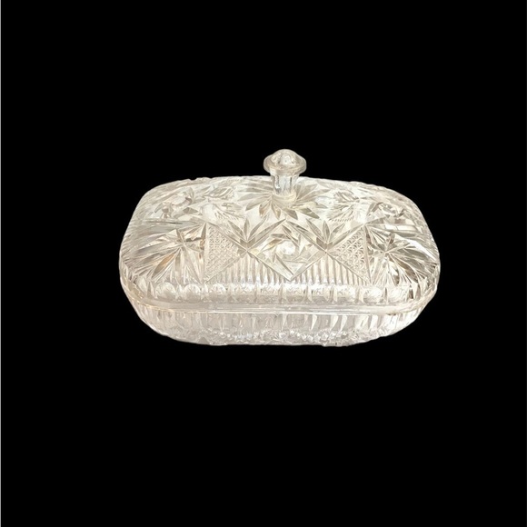 Vtg Deco Acrylic Lucite Plastic Oblong Trinket Jewelry Lidded Storage Box - Picture 1 of 7